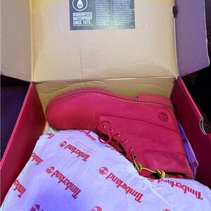 Timberland  Red Nubuck 6-Inch Boot